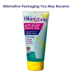 Bikini Zone anti-bump shave gel being poured for accurate application