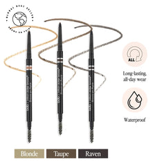 Billion Dollar Brows bdb Brow Pencil with spoolie attached for blending and grooming.