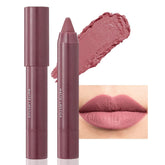 BINGBRUSH Crayon Matte Lipstick swatch in bold red for a vivid daytime look