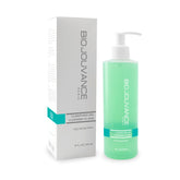 Bio Jouvance Paris clarifying gel cleanser bottle pour shows fresh cleansing action for clearer pores.
