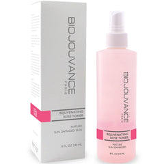 BIO JOUVANCE PARIS Rose Toner Spray bottle for easy, gentle hydrating application.