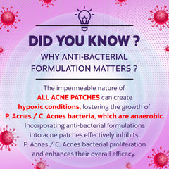 BIO'LEARY patch on face blemish offering discreet coverage.