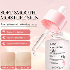 BIOAQUA Rose Hyaluronic Acid ingredients highlight natural rose extract and hyaluronic acid