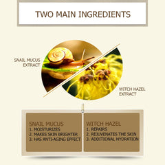 BioAQUA Repair snail mucin cream being massaged onto the face