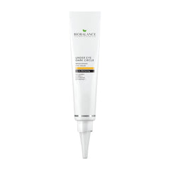 BioBalance Brightening Eye Cream bottle shown, delivering hydration and a brightened under-eye appearance.