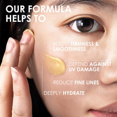 Close-up of texture showing creamy, fragrance-free finish from BIOCHEM Golden Placenta Ultra Cream.