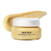 BIOCHEM Golden Placenta Ultra Cream jar showing luxurious anti-aging formula for face and neck.