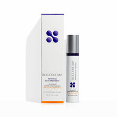BIOCORNEUM Silishield gel on scar close-up for smoother texture.