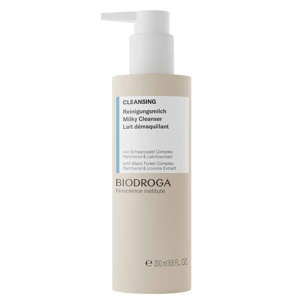BIODROGA Bioscience Institute cleansing milk bottle offers gentle cleansing while preserving moisture.