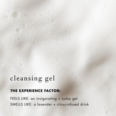 Bioelements cleanser texture close-up showing gentle bubbles