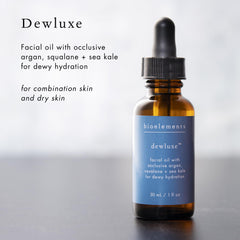 Bioelements Dewluxe texture swirl suggesting dewy hydration.