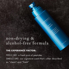Bioelements Power Peptide Toner bottle close-up label highlighting vegan formula
