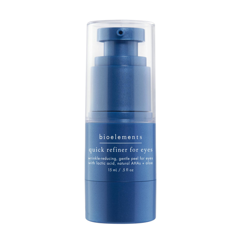 Bioelements Quick Refiner for Eyes product shot showing gentle under-eye peel for smoother skin.