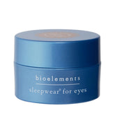Bioelements Sleepwear for Eyes jar demonstrating creamy night cream for overnight hydration.
