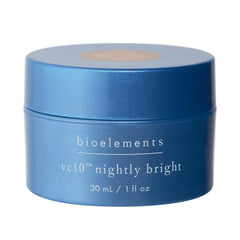 Bioelements vc10 Nightly Bright jar overnight glow potential
