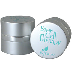 Biologic Solutions Stem Cell Therapy Cream jar close-up, premium packaging for firmer, smoother skin