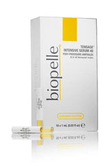 Biopelle Tensage Intensive Serum 40 bottle shown for post-procedure care.