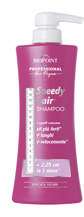 BIOPOINT Speedy Hair shampoo bottle front, premium Italian formula for nourished hair.