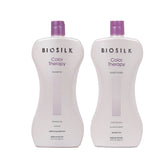 BioSilk Color Therapy shampoo bottle highlights color protection for vibrant hair
