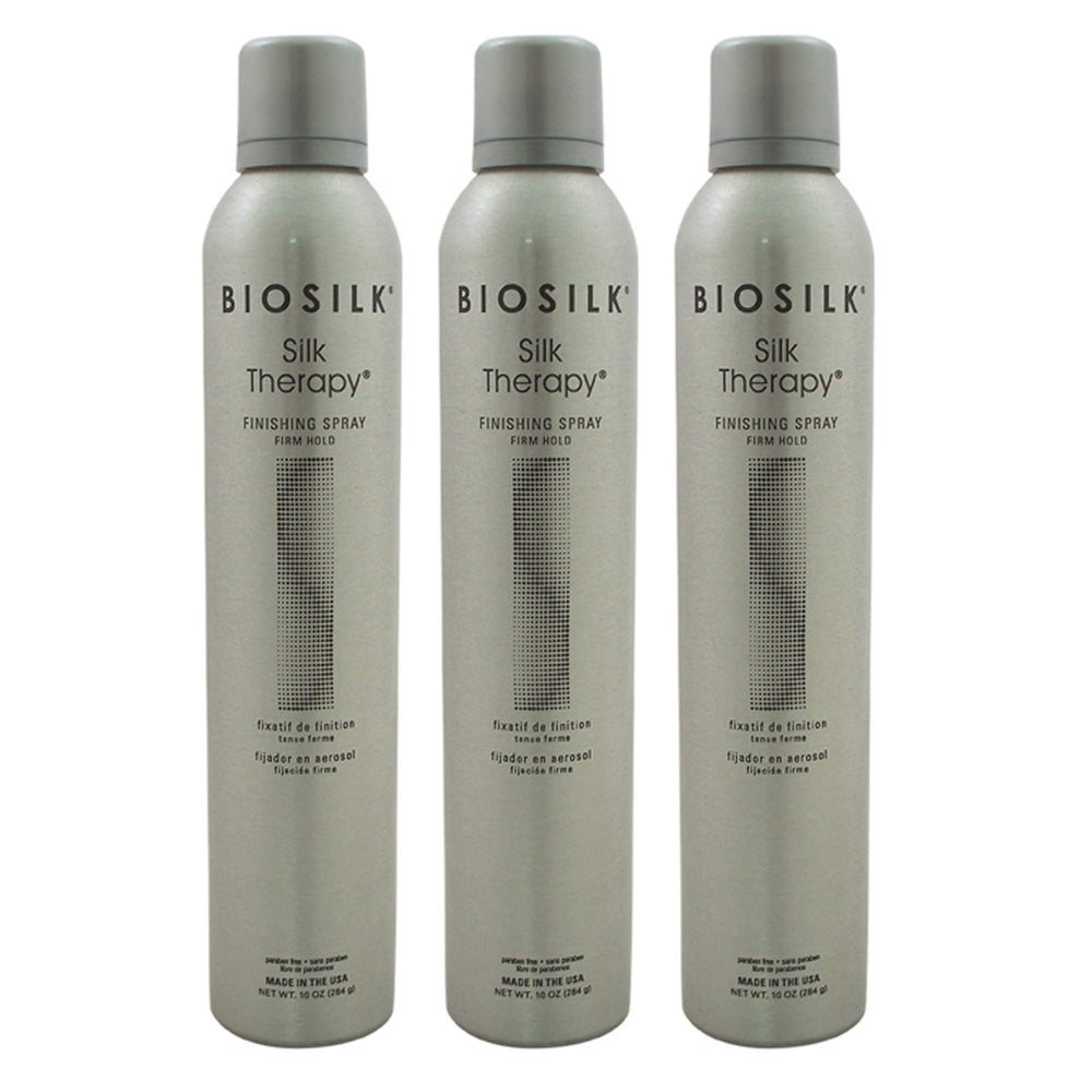 BioSilk Silk Therapy Finishing Spray maintien ferme: brillance durable et démêlage facile