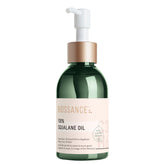 BIOSSANCE 100% Squalane Oil bottle showing lightweight hydration benefits.