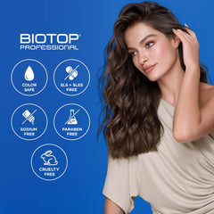Biotop Professional 04 shampoo after-use shine shows thicker-looking hair