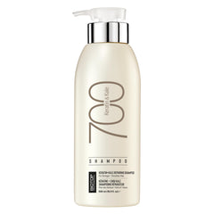 Biotop Professional 700 Keratin Kale shampoo bottle on a bathroom counter, sleek branding