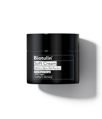 Biotulin Soft Cream jar closeup showing daily hydrating skincare.