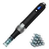 Bird Here Derma Roller face close-up with 0.25mm needles for at-home skincare.