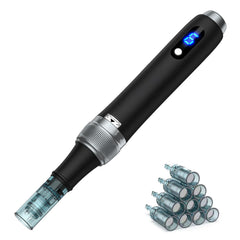Bird Here Derma Roller face close-up with 0.25mm needles for at-home skincare.