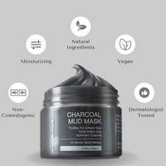 Bisou Bisou Bisou Dead Sea mud mask focuses on deep cleansing