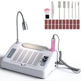 Biutee nail dust-collector-80w powering a clean manicure workspace.