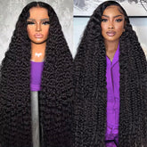 BJVT 13x6 deep wave lace front wig with natural hairline for daily wear.