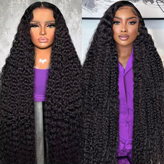 BJVT 13x6 deep wave lace front wig with natural hairline for daily wear.