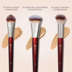 BK Beauty Core Complexion Trio 114 dual-sided concealer brush for precise conceal and setting.