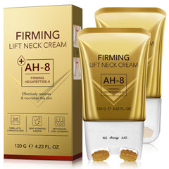 BKKTfBWK AH8 Firming Neck Cream roller close-up for deeper absorption and lift.