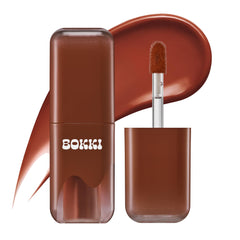 BLACK ROUGE Glow Bokki Tint bottle closeup with vibrant glossy color inspiration