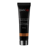 BLACK UP Full Coverage Cream Foundation bottle showing smooth texture for even skin tone.