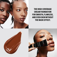 BLACK UP foundation packaging box conveying daily wear and easy application.