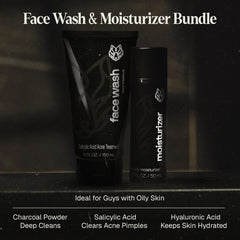 Black Wolf Charcoal Face Wash lather demonstrating pore-clearing action.