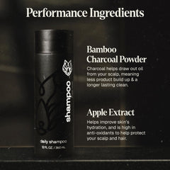 Black Wolf daily-use grooming solution keeps hair manageable and frizz-free.