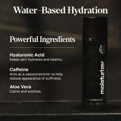Black Wolf Moisturizing Gel being applied for lightweight hydration.