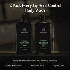 Lathering with Black Wolf charcoal body wash shows cleansing action