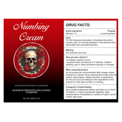 BlackCaves numbing cream texture on skin demonstrates smooth spread for fast relief