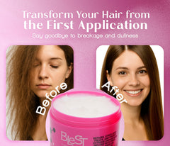 BLEST PROFESSIONAL HAIR CARE MASK 500 ml jar ready for deep conditioning.