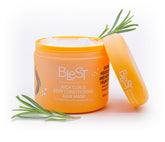 BLEST Professional Hair Care mask jar close-up showing deep conditioning action