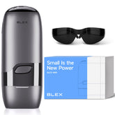Blex Mini Laser Removal compact-design device held for easy at-home use.