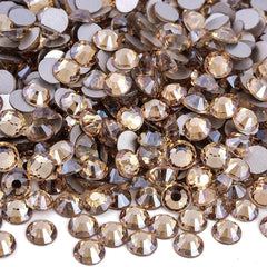 Blinginbox crystal glass rhinestones close view highlighting colorfast shine for nail art and makeup.