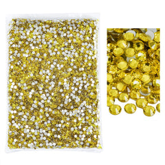 BLINGINBOX flatback rhinestones Citrine crystal for crafts and nails