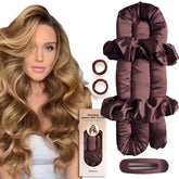 BLINKEEN jumbo heatless curler headband burgundy for overnight curls